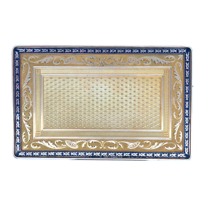 Gold Box with Porcelain Painting Lueur Jewelry