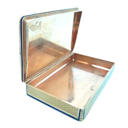 Gold Box with Porcelain Painting Lueur Jewelry