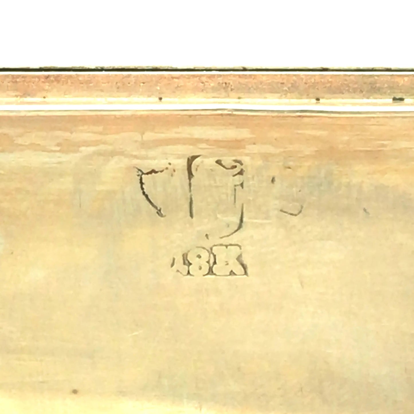 Gold Box with Porcelain Painting Lueur Jewelry