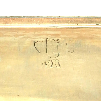 Gold Box with Porcelain Painting Lueur Jewelry