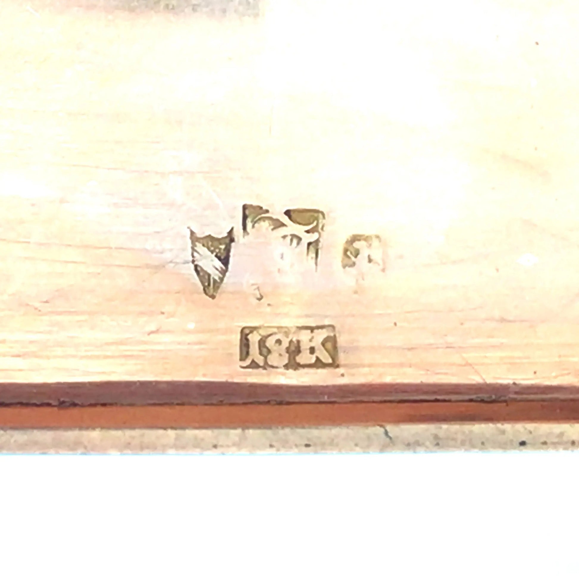 Gold Box with Porcelain Painting Lueur Jewelry