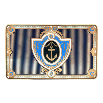 Gold Box with Porcelain Painting Lueur Jewelry