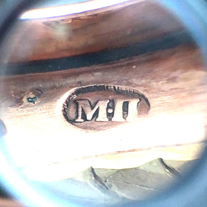 Round Gold Box with Jade Lueur Jewelry