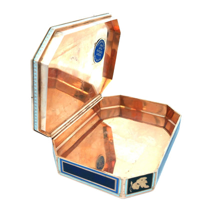 Gold Box with Porcelain Painting Lueur Jewelry