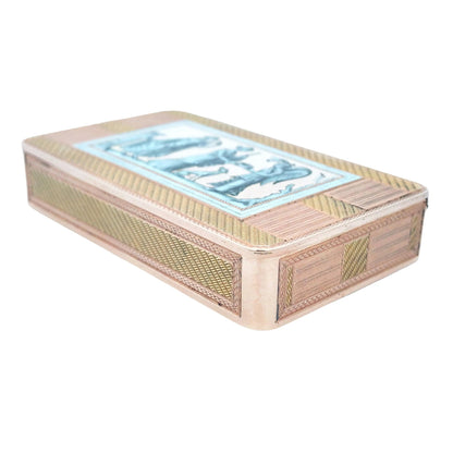 Gold Box with Painting Lueur Jewelry