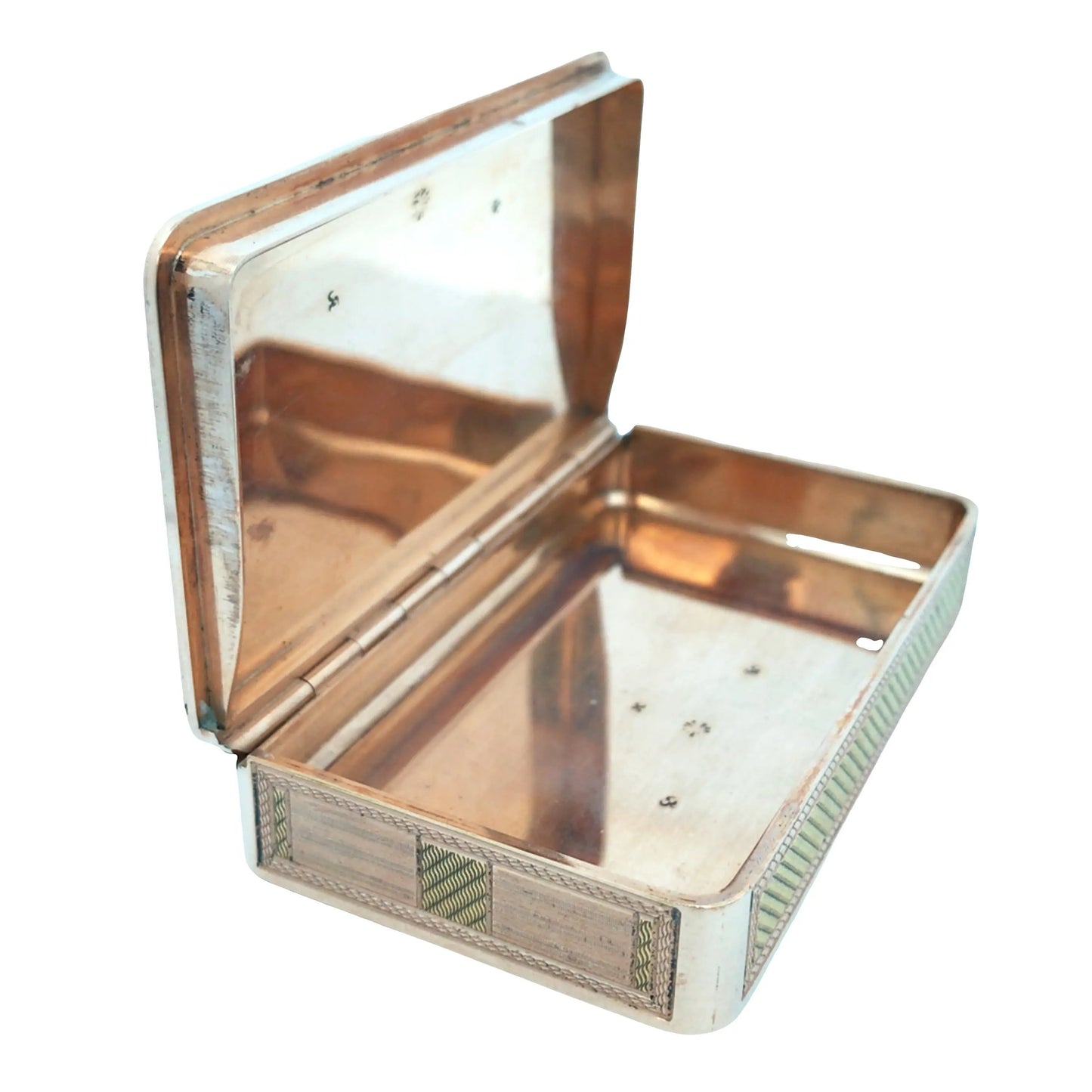 Gold Box with Painting Lueur Jewelry