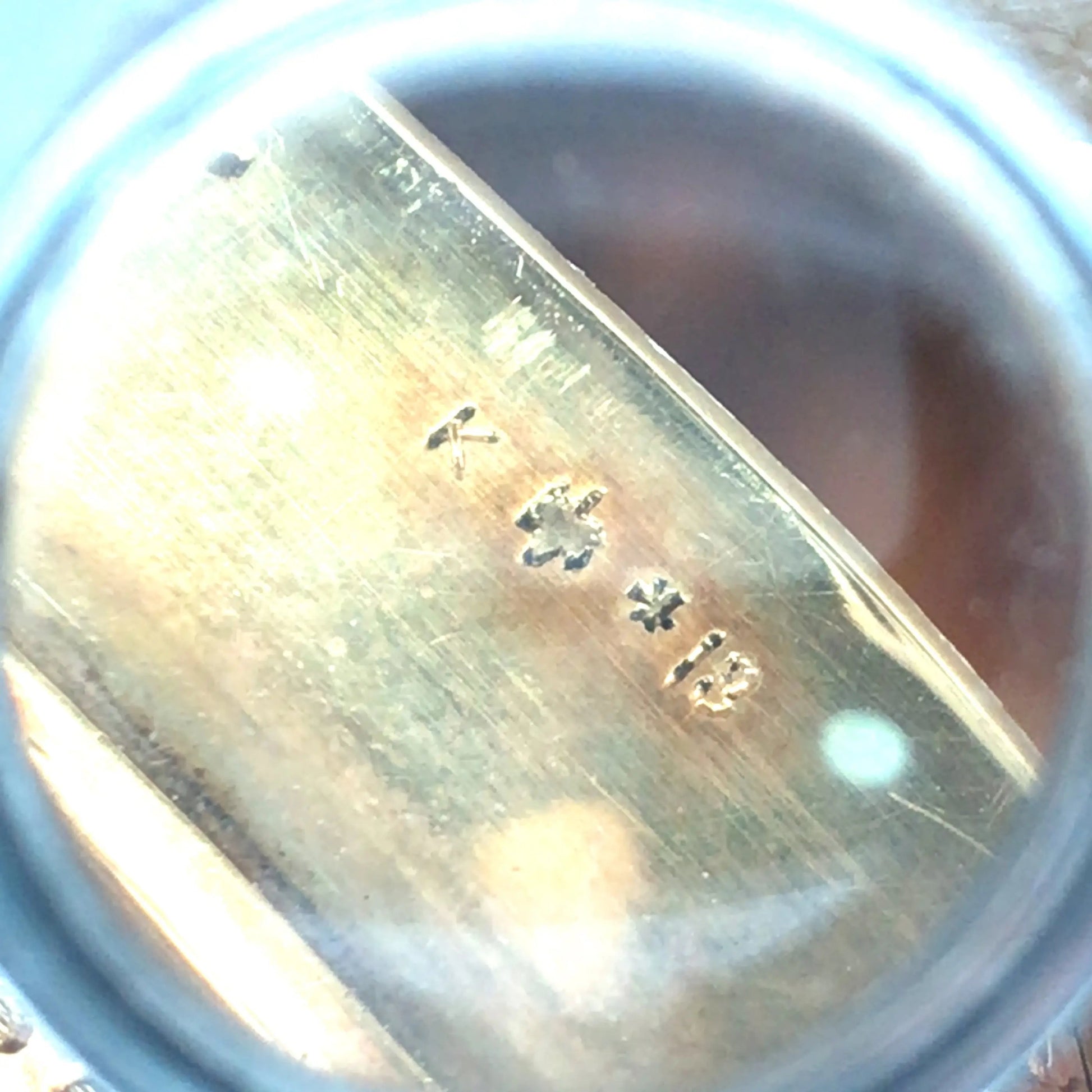 Gold Enamel Box Lueur Jewelry