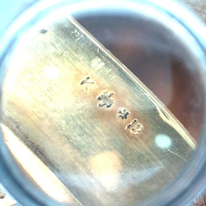 Gold Enamel Box Lueur Jewelry