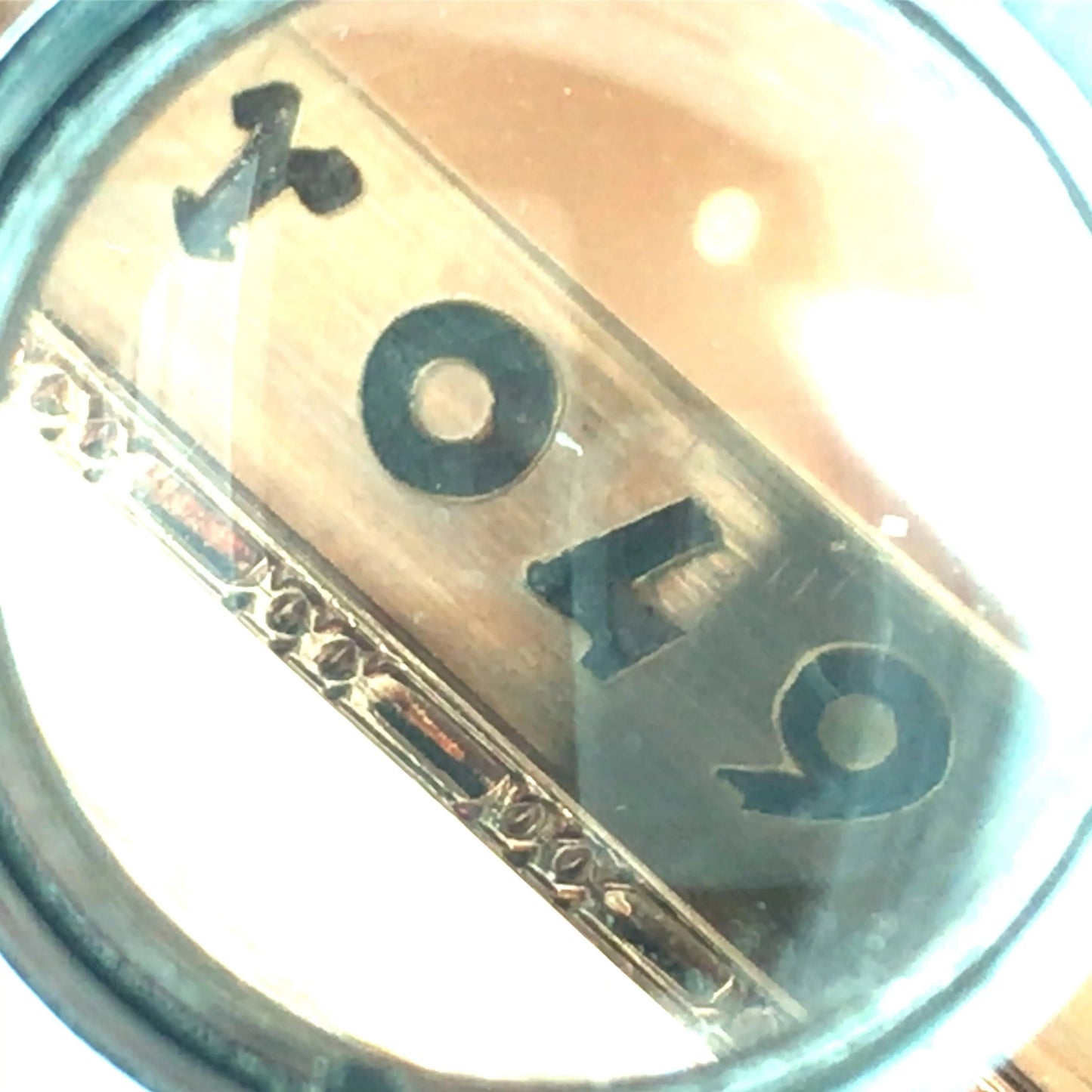 Gold Box with Porcelain Painting Lueur Jewelry