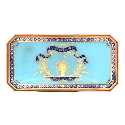 Gold Box with Porcelain Painting Lueur Jewelry