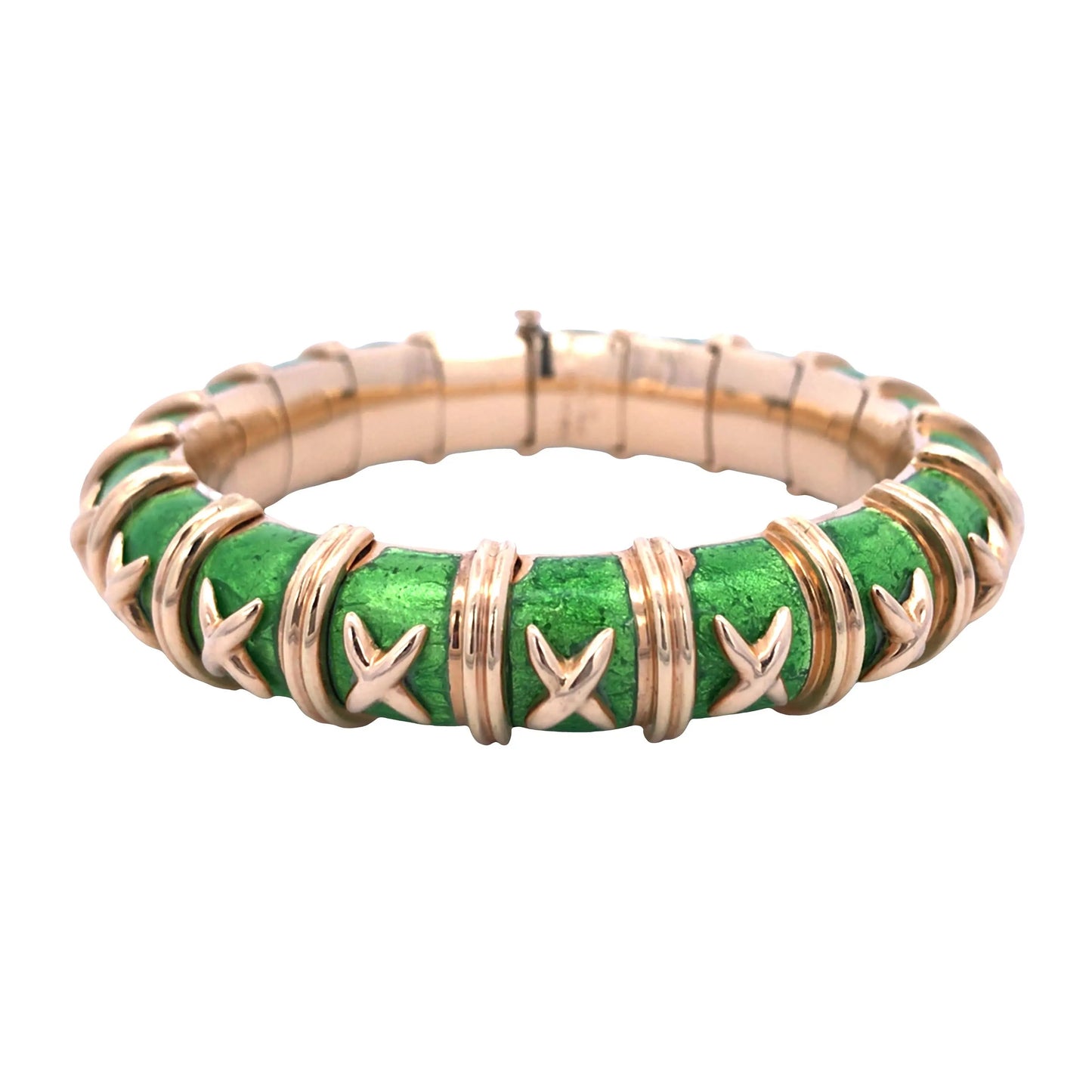 Tiffany Schlumberger, 18K Gold Enamel Bangle Tiffany