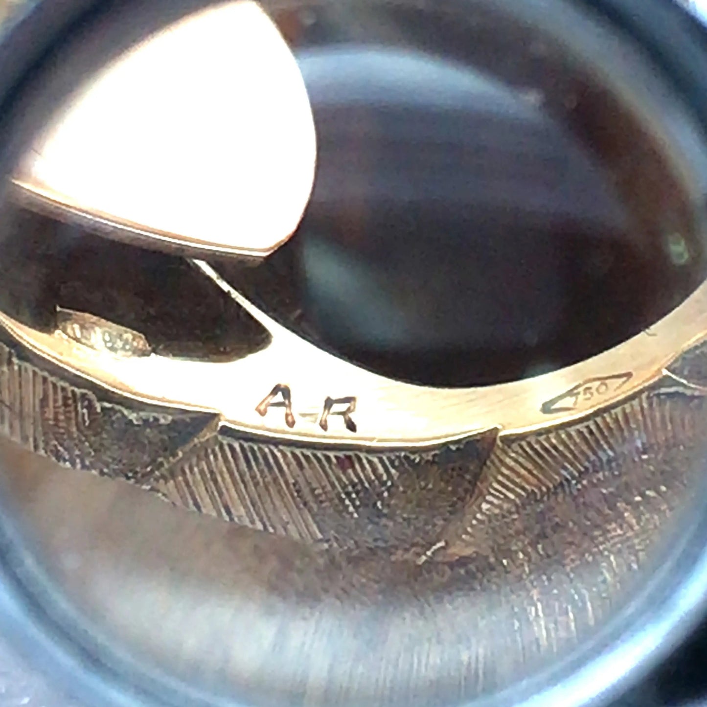 Buccellati, 18K Gold Garnet Sapphire Dome Ring Buccellati