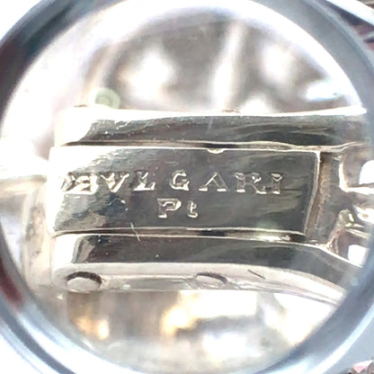 Bvlgari, Platinum 18K Gold Diamond Earrings Bvlgari