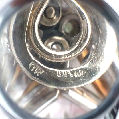 Bvlgari, Platinum 18K Gold Diamond Earrings Bvlgari