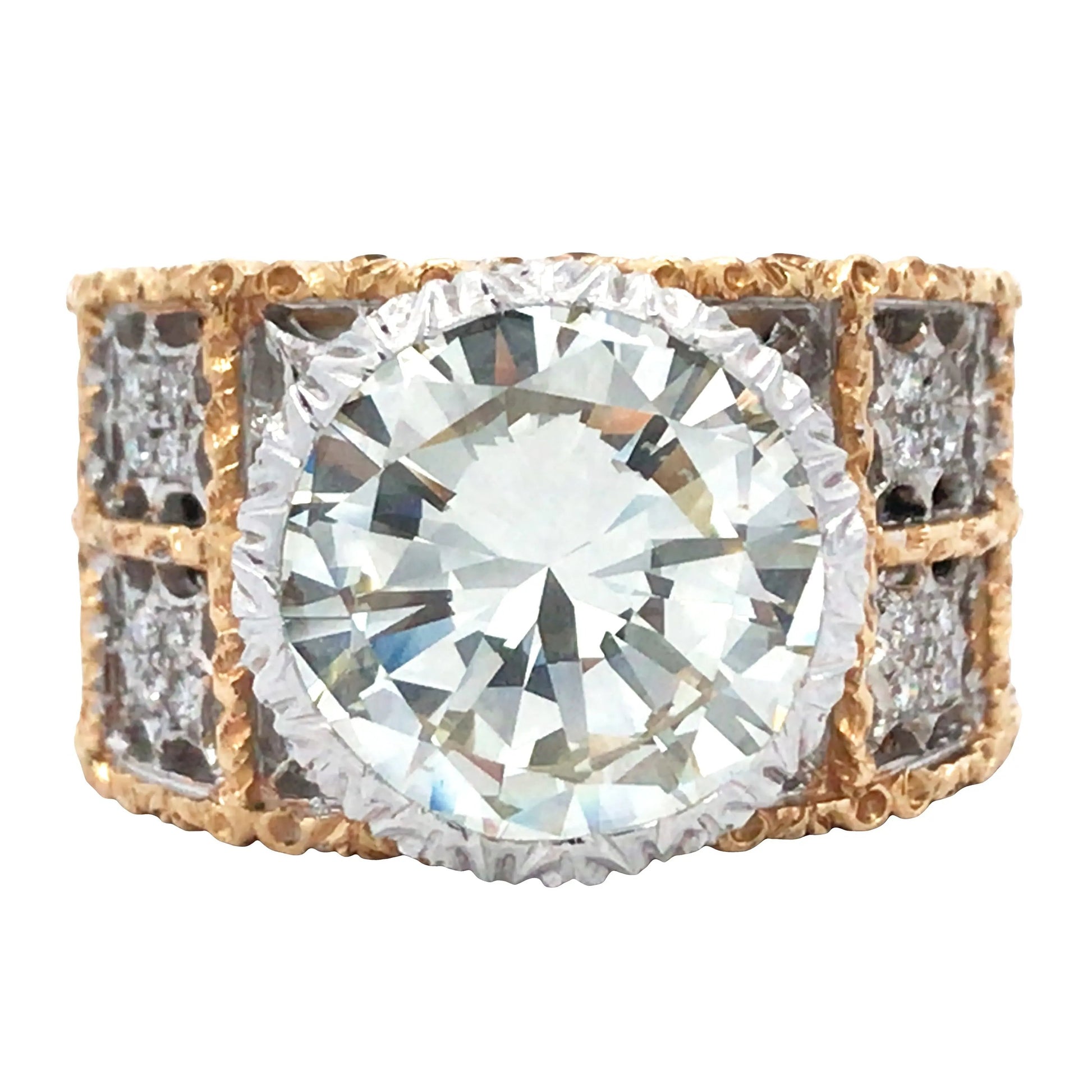 Buccellati, 1K Gold 5.0ct Diamond Ring Buccellati