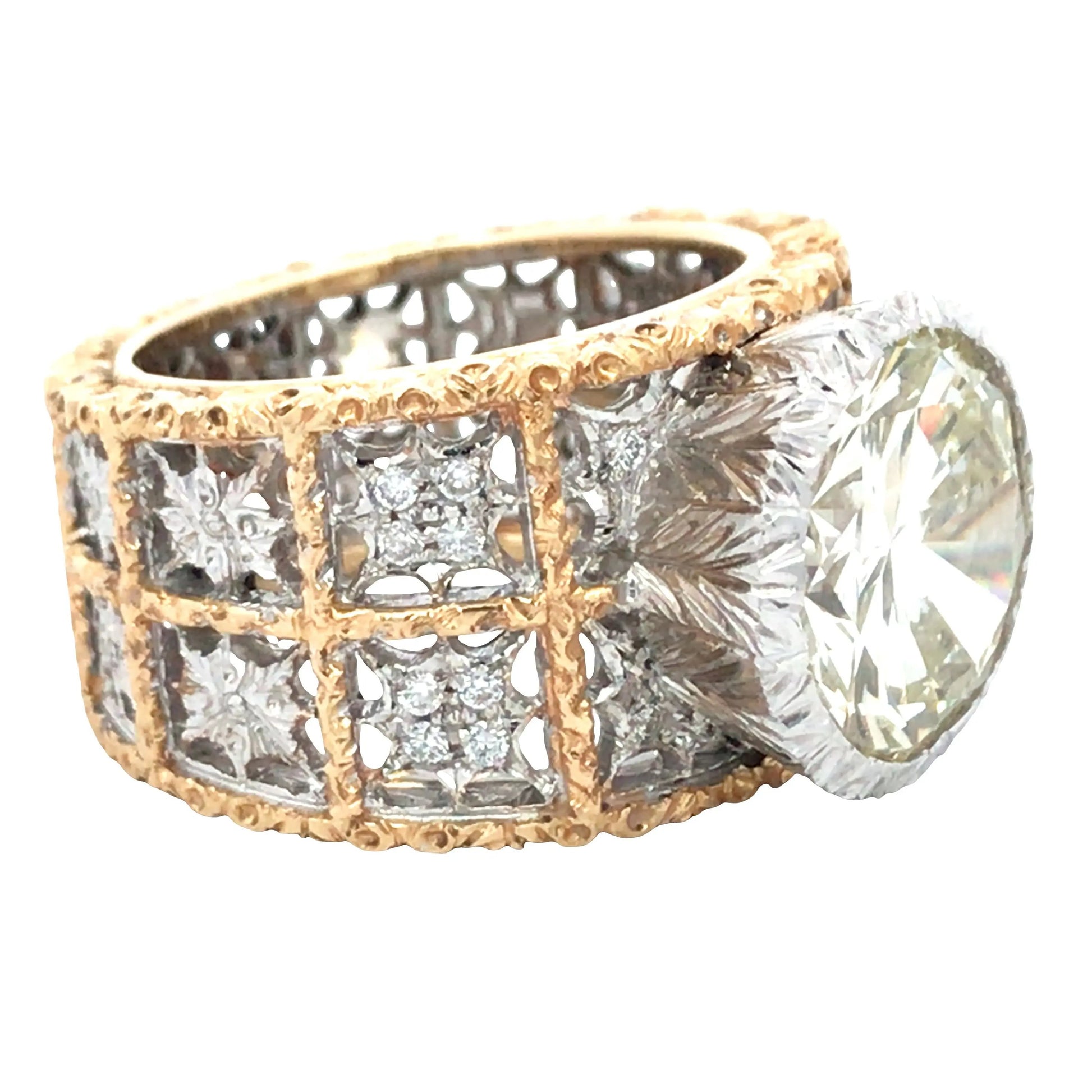 Buccellati, 1K Gold 5.0ct Diamond Ring Buccellati