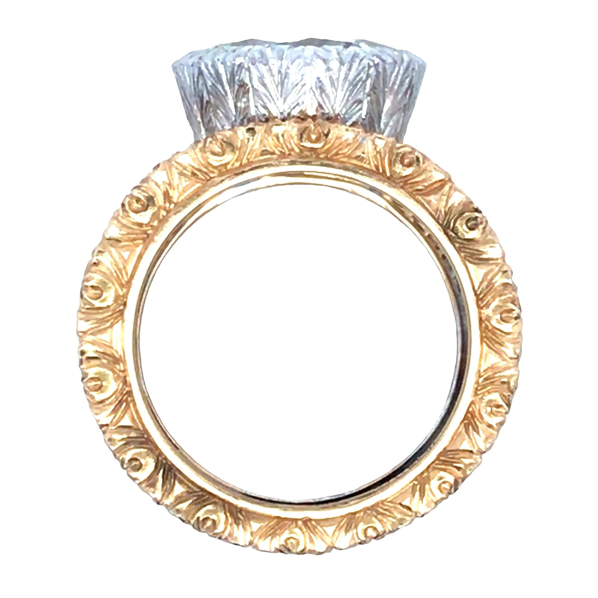 Buccellati, 1K Gold 5.0ct Diamond Ring Buccellati