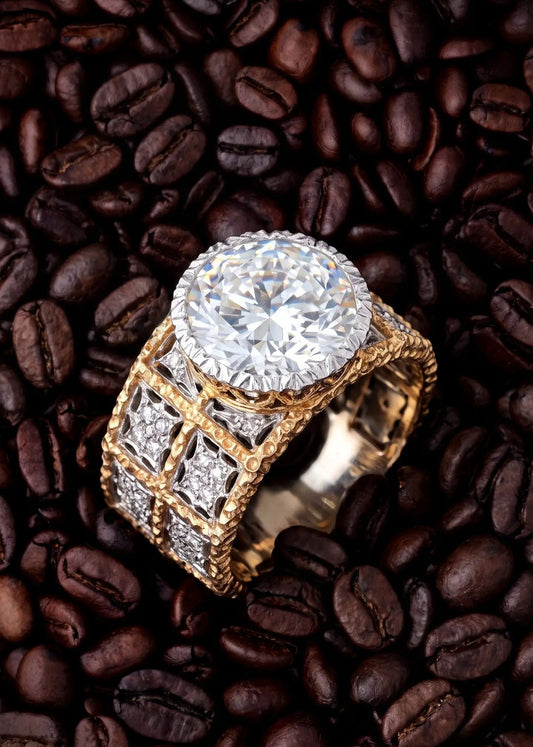 Buccellati, 1K Gold 5.0ct Diamond Ring Buccellati