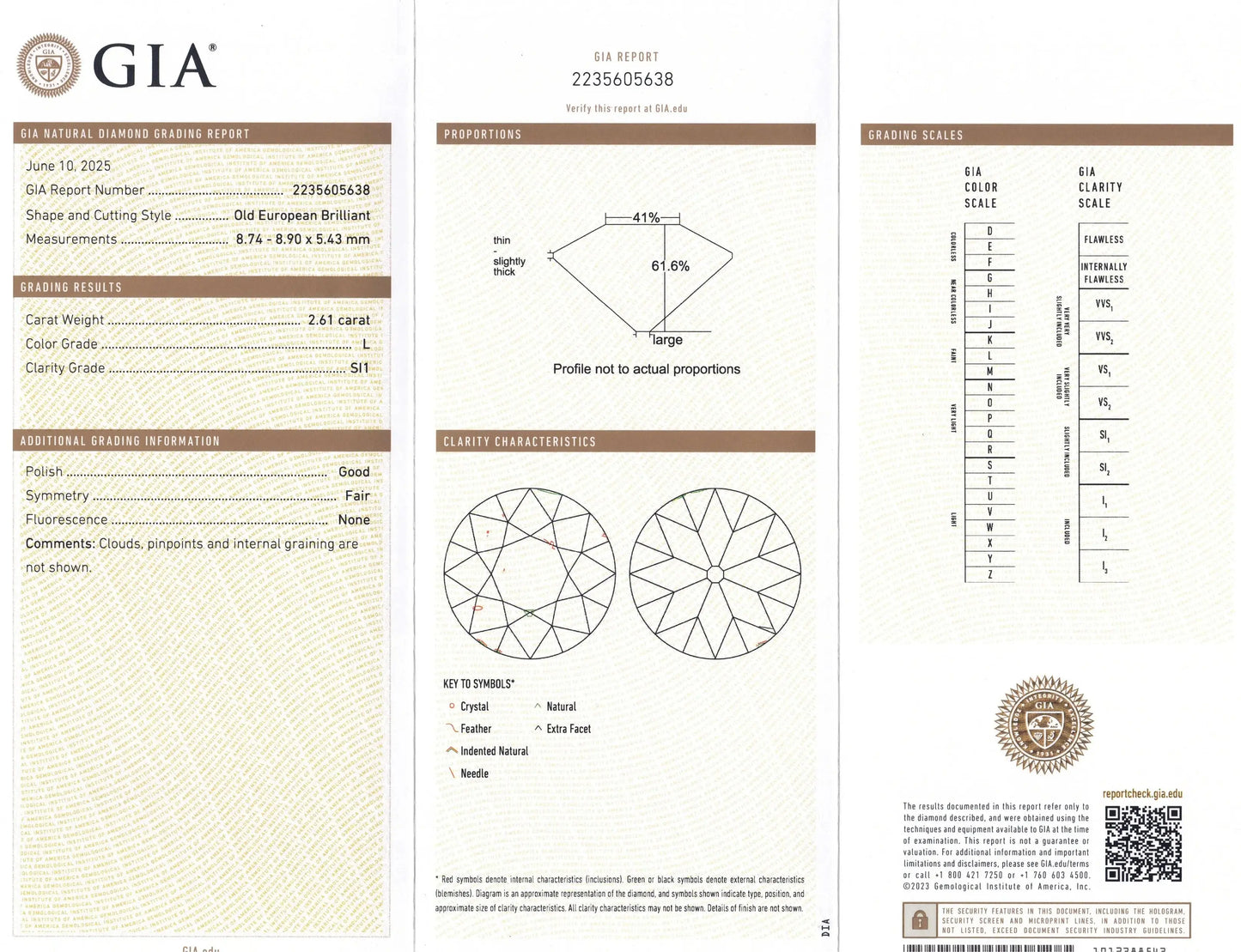 Silver-topped-Gold Natural Pearl Diamond Brooch, SSEF, GIA Lueur Jewelry