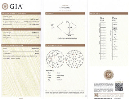 Silver-topped-Gold Natural Pearl Diamond Brooch, SSEF, GIA Lueur Jewelry