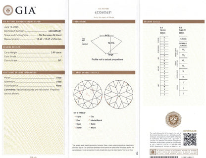 Silver-topped-Gold Natural Pearl Diamond Brooch, SSEF, GIA Lueur Jewelry