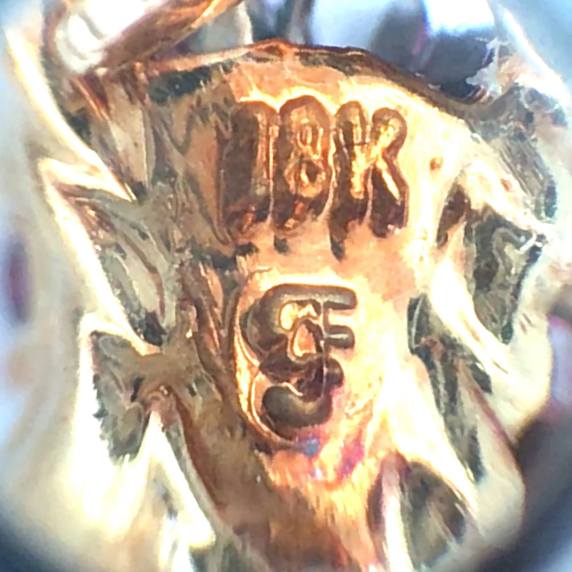 Platinum 18K Gold Druby Diamond Brooch Lueur Jewelry