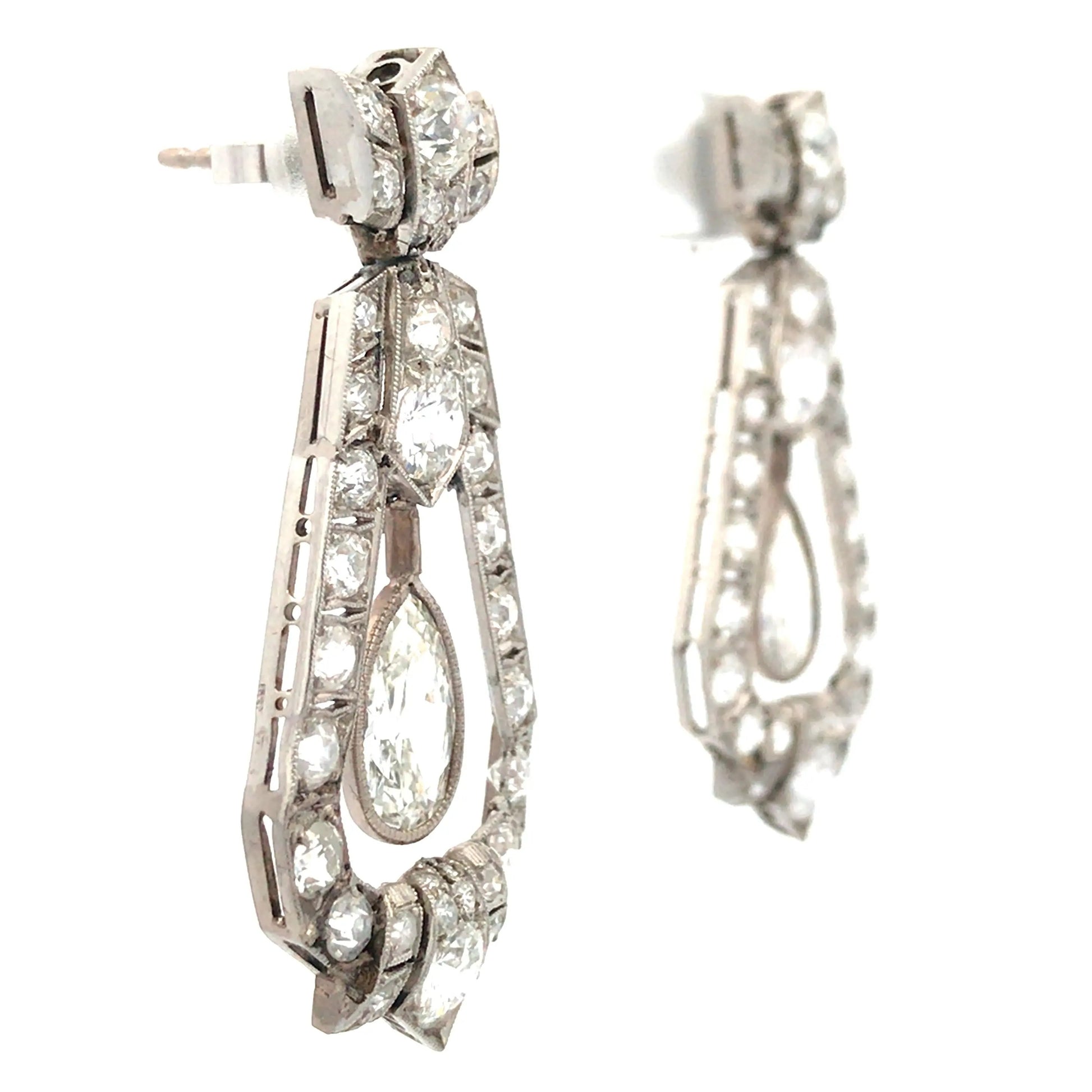 Diamond Earrings Lueur Jewelry