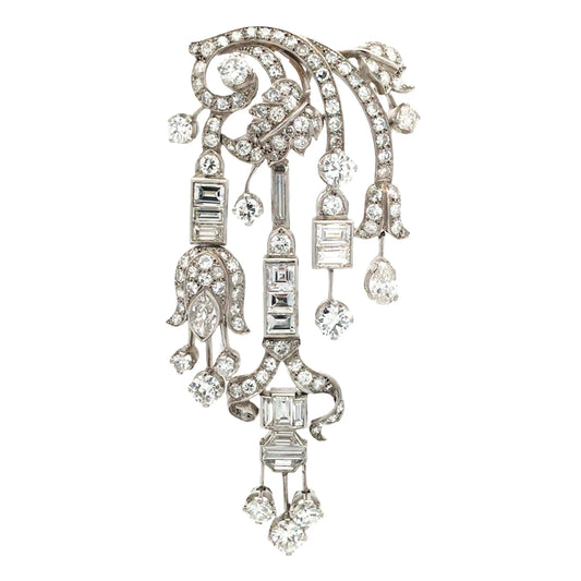 Diamond Brooch Lueur Jewelry