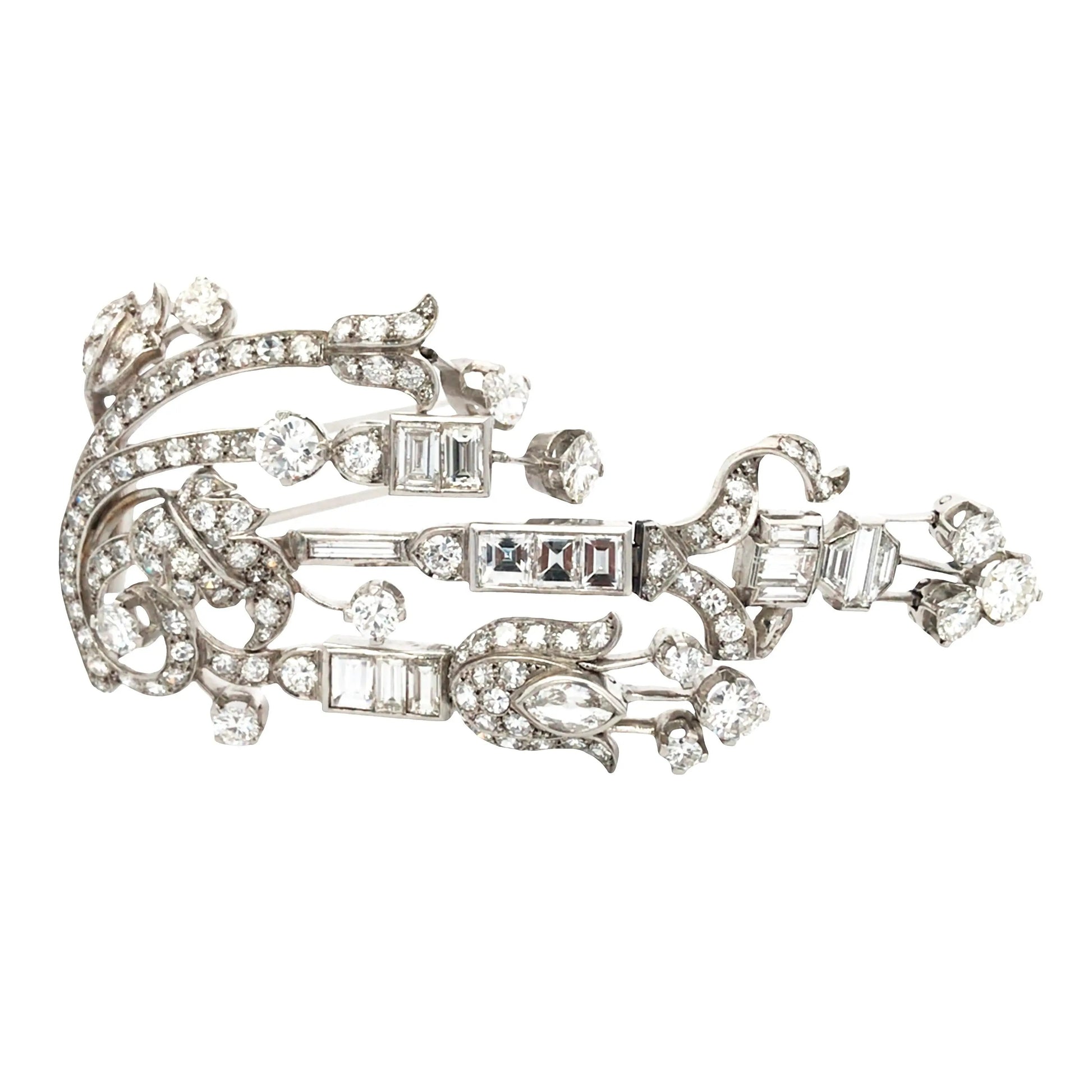 Diamond Brooch Lueur Jewelry