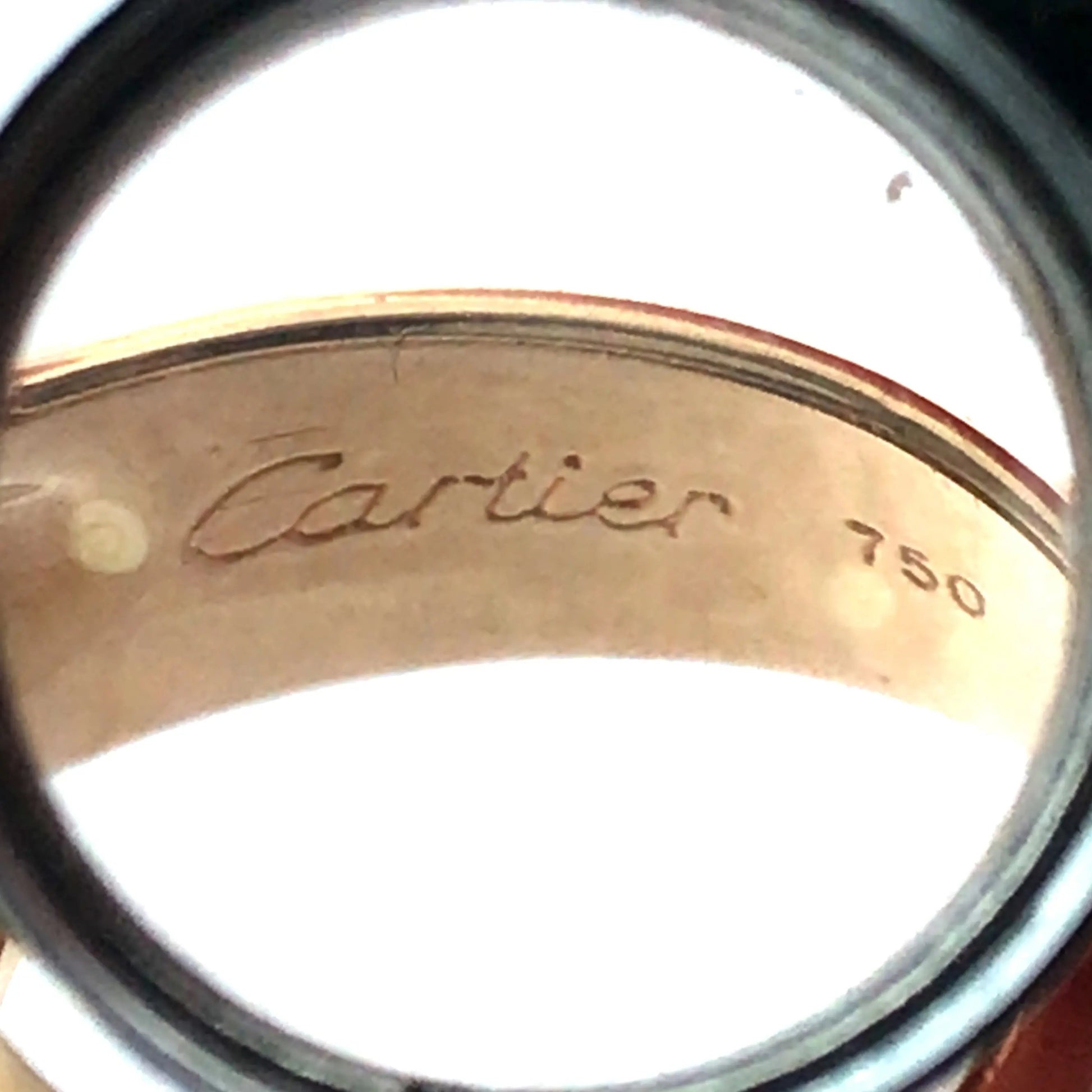 Cartier, 18K Gold Sapphire Diamond Ring Cartier