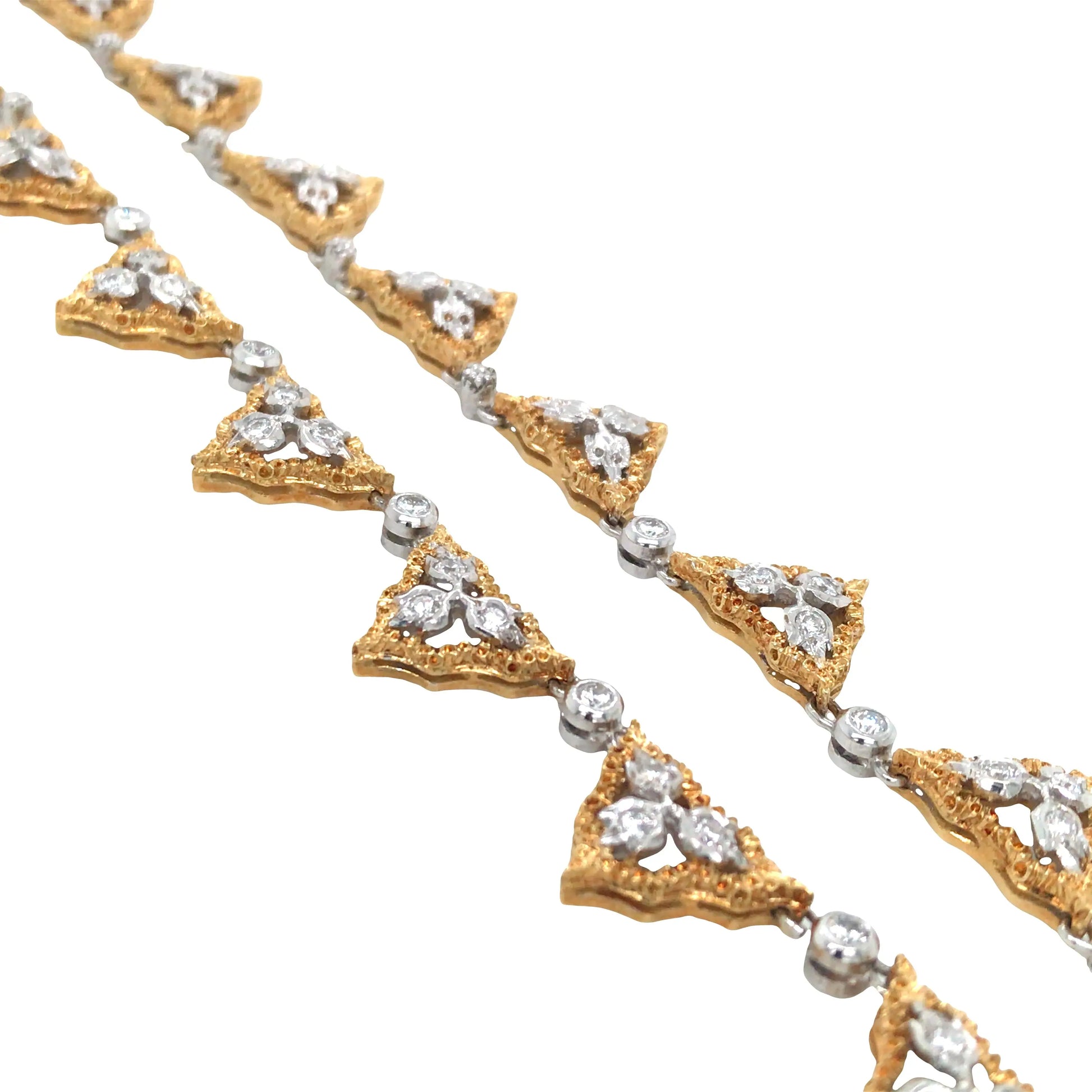 Buccellati, 18K Gold Diamond Necklace Buccellati