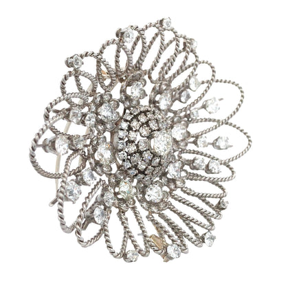 Mellerio, Platinum Diamond Brooch Mellerio