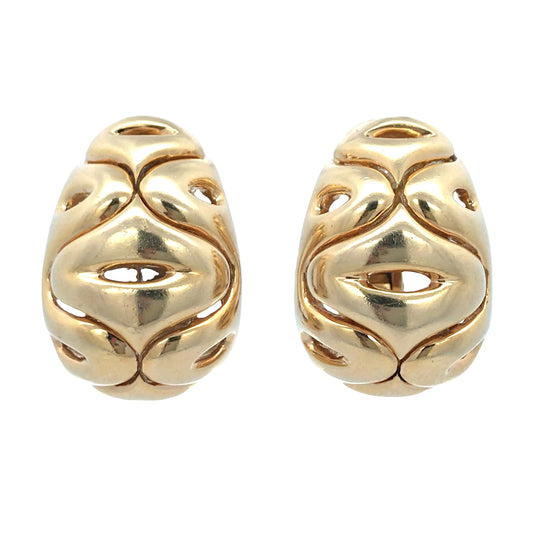 Van Cleef & Arpels, 18K Gold Diamond Earrings VCA