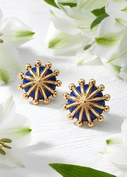 Tiffany Schlumberger, 18K Gold Enamel Umbrella Earclips Tiffany