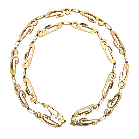 Van Cleef & Arpels, 18K Gold Link Necklace VCA