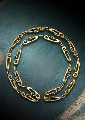 Van Cleef & Arpels, 18K Gold Link Necklace