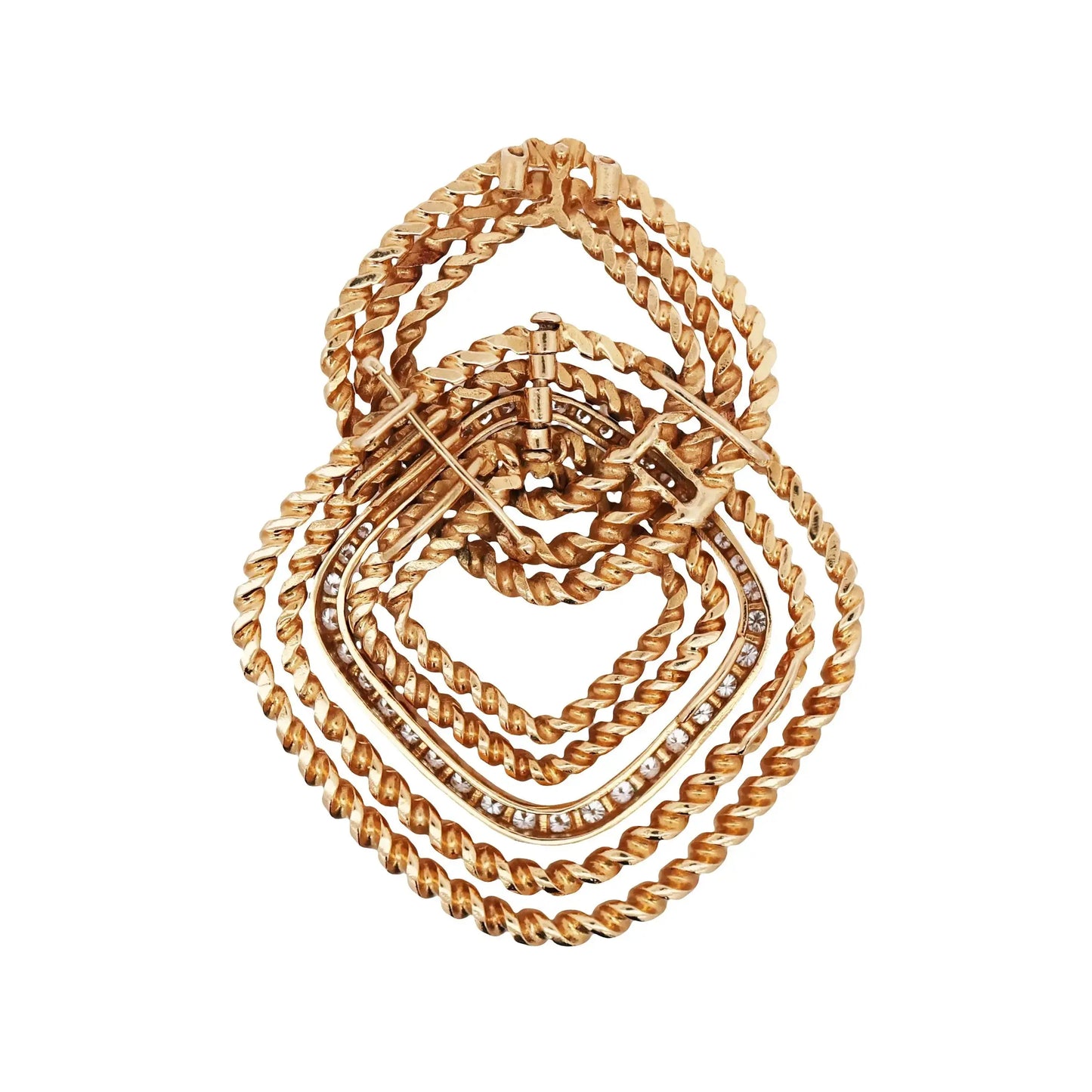 Van Cleef & Arpels, 18K Gold Diamond Pendant Necklace VCA