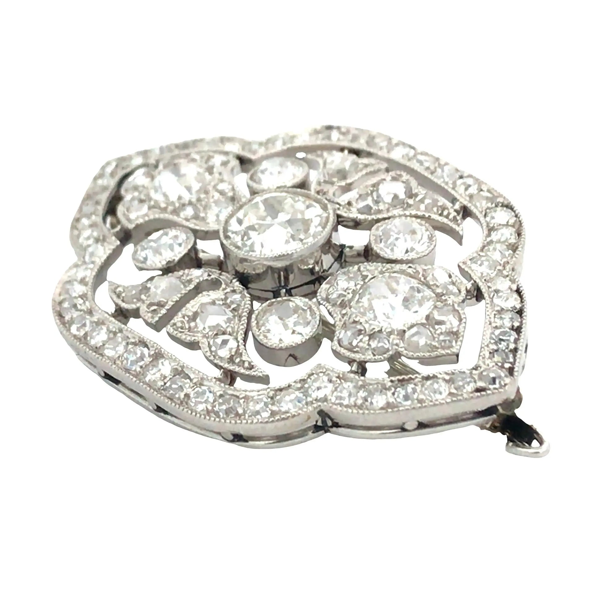 Cartier, Belle Epoque Platinum Diamond Brooch Cartier