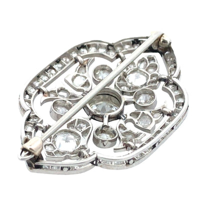 Cartier, Belle Epoque Platinum Diamond Brooch Cartier