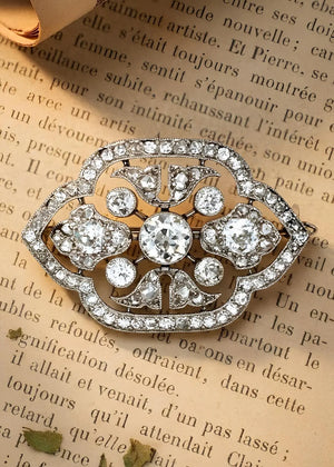 Cartier, Belle Epoque Platinum Diamond Brooch