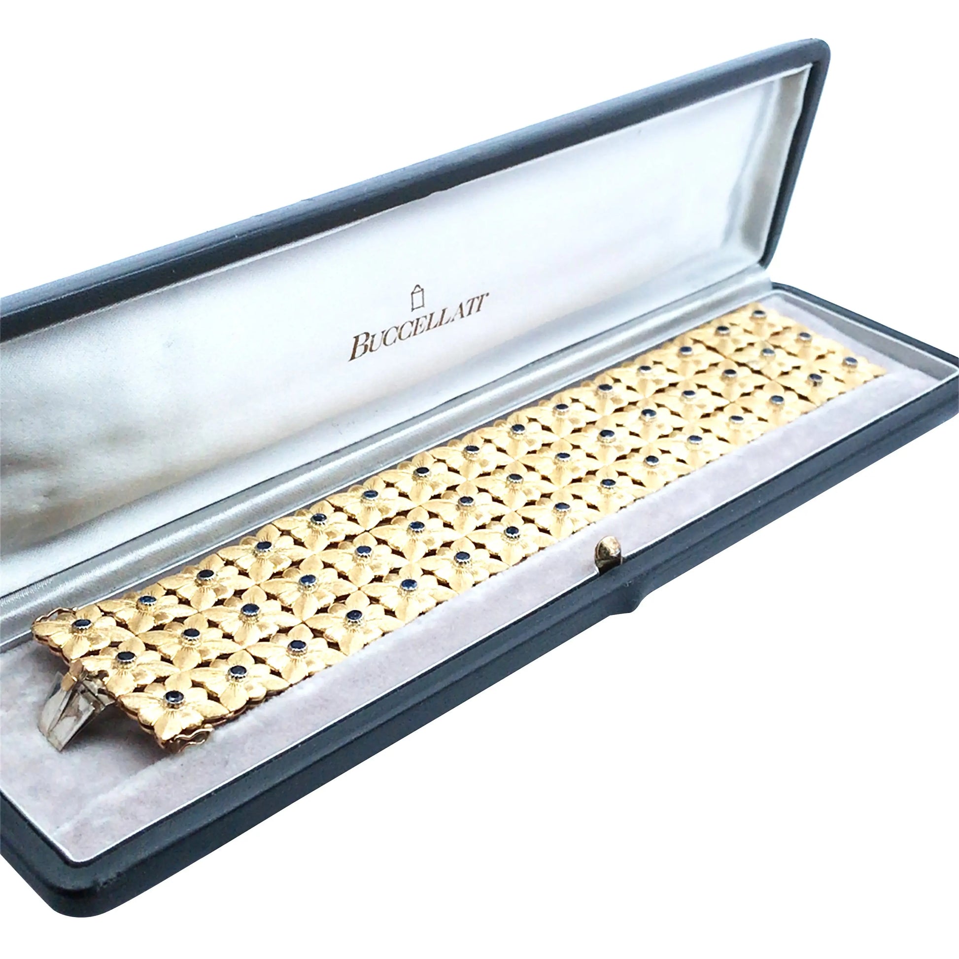 Buccellati, 18K Gold Sapphire Bracelet Buccellati