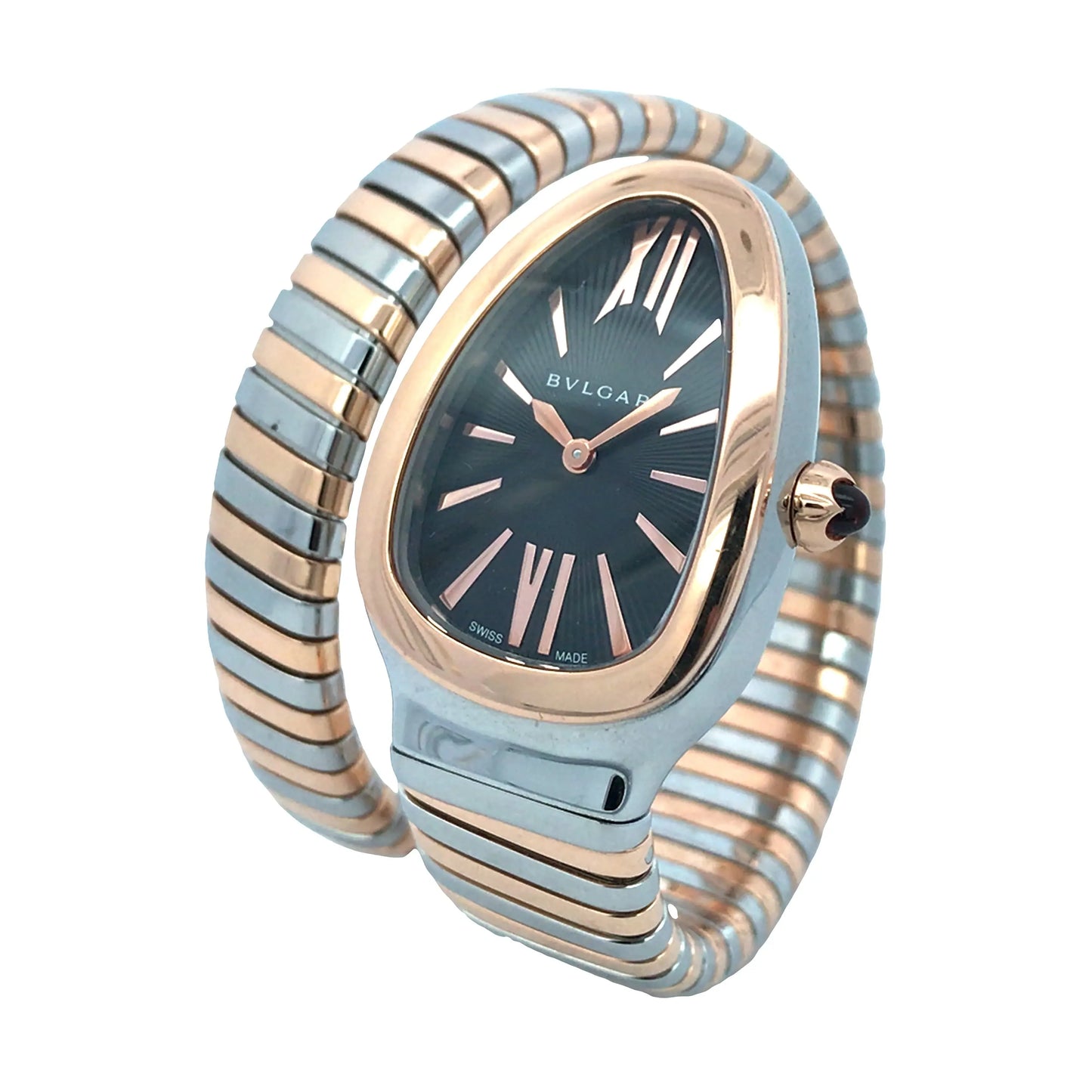 Bvlgari, 18K Gold Stainless Steel 'Serpenti Tubogas' Watch Bvlgari