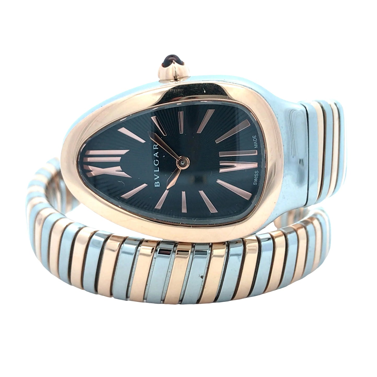 Bvlgari, 18K Gold Stainless Steel 'Serpenti Tubogas' Watch Bvlgari