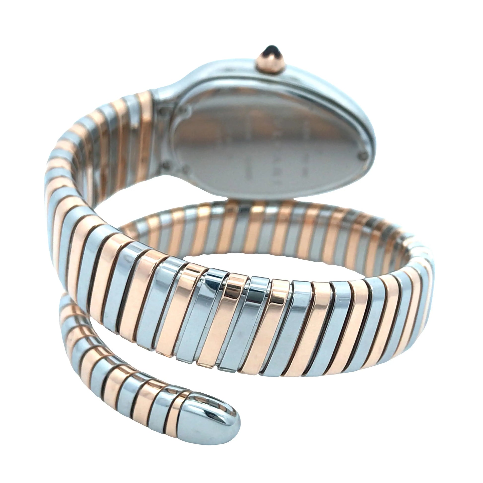 Bvlgari, 18K Gold Stainless Steel 'Serpenti Tubogas' Watch Bvlgari