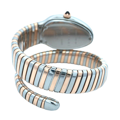 Bvlgari, 18K Gold Stainless Steel 'Serpenti Tubogas' Watch Bvlgari