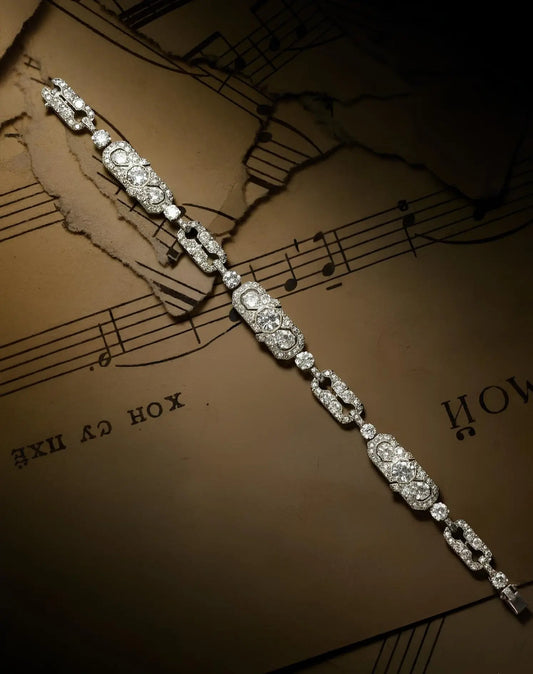 Cartier, Platinum 18K Gold Diamond Bracelet, IAJA Cartier