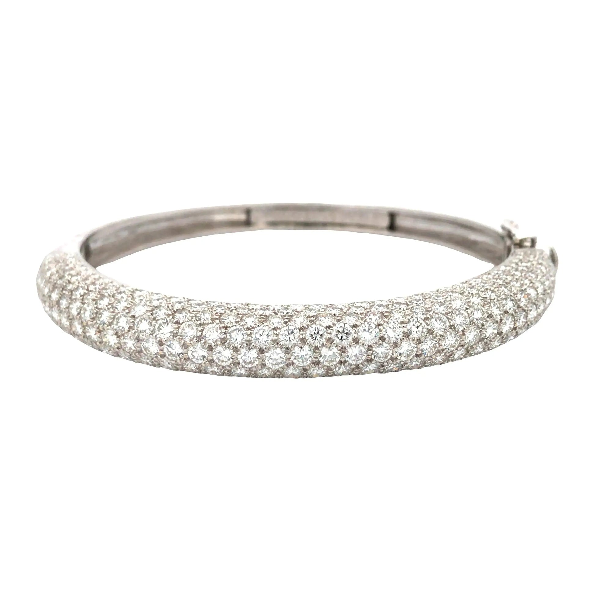 Van Cleef & Arpels, 18K Gold Diamond Bangle VCA