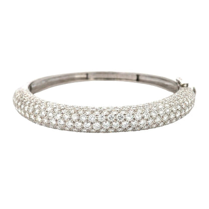 Van Cleef & Arpels, 18K Gold Diamond Bangle VCA