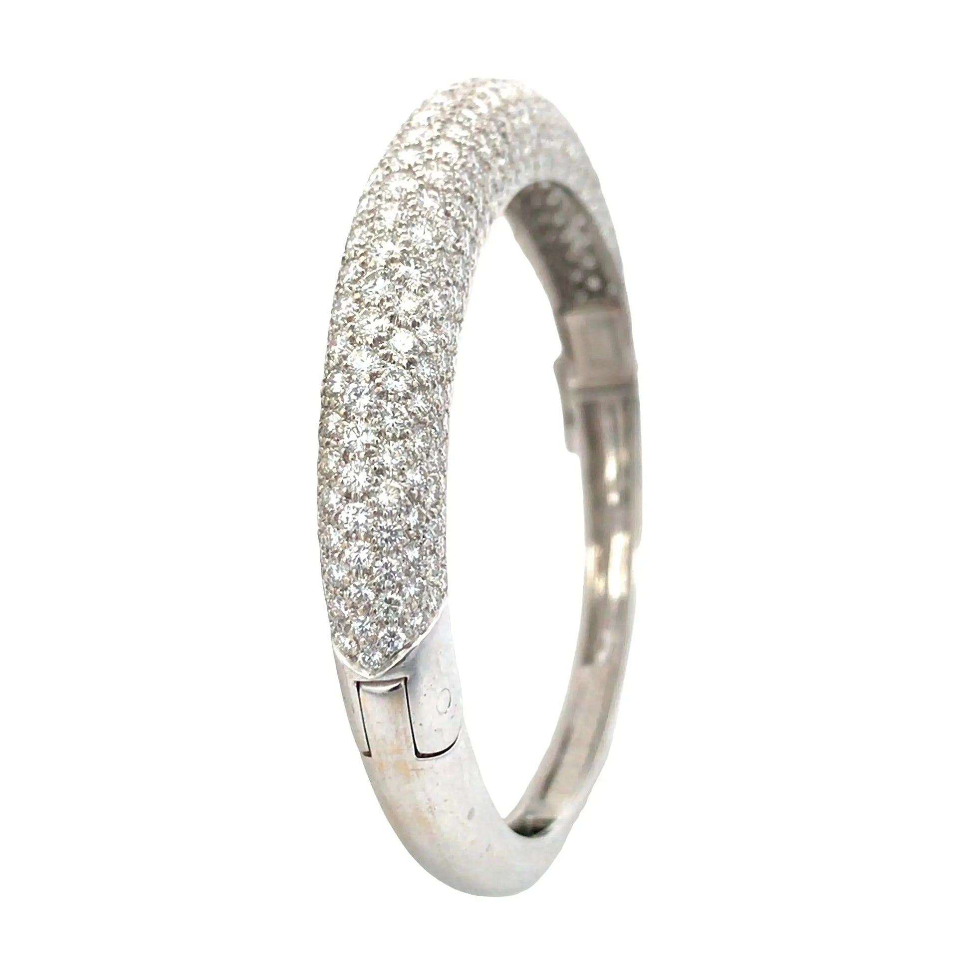 Van Cleef & Arpels, 18K Gold Diamond Bangle VCA