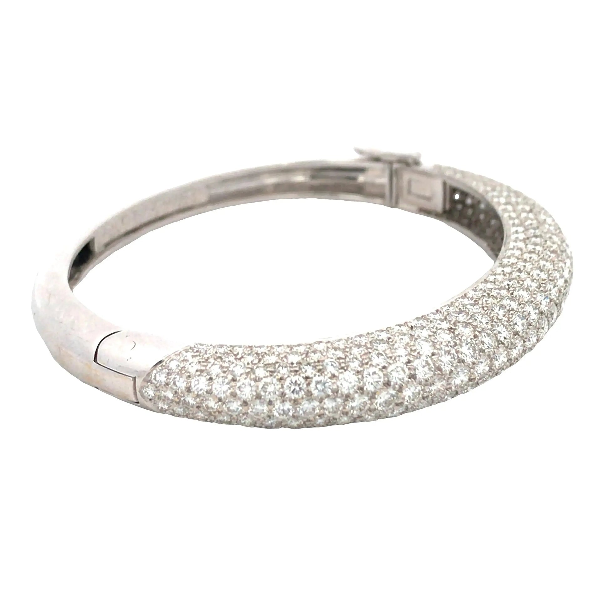 Van Cleef & Arpels, 18K Gold Diamond Bangle VCA